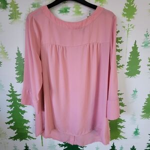 Banana Republic Button-back Pink Blouse.